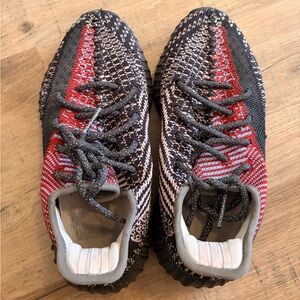 Yeezy Athletic Shoes - Red, Black, White